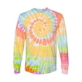 thumbnail image 2 of Dyenomite Multi-Color Spiral Tie-Dyed Long Sleeve T-Shirt, 2 of 3