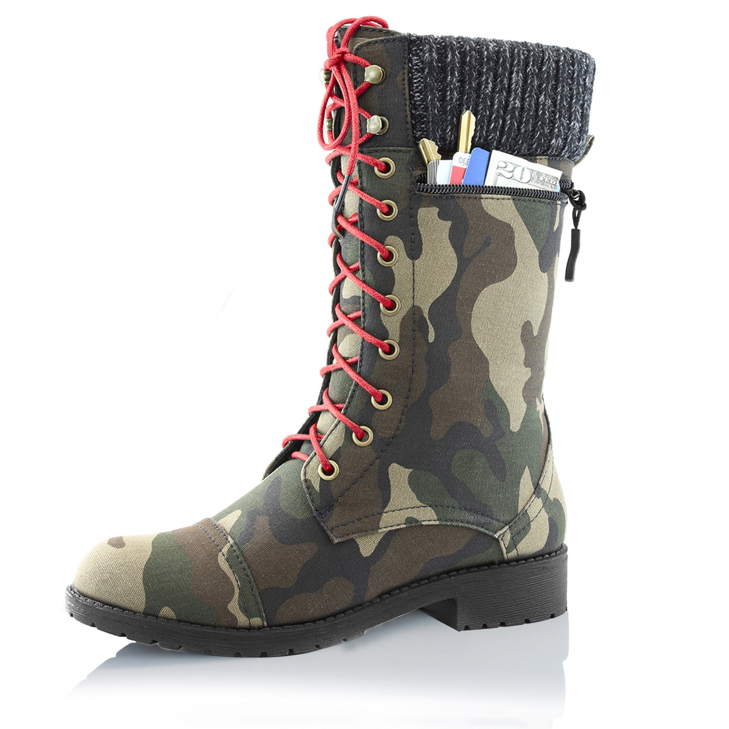 Other Women's Short Zipper Combat Army Boots Booties