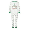 thumbnail image 2 of Elippeo Christmas Pajamas for Family Long Sleeve Tops + String Lights Print Pants Set Sleepwear, 2 of 10