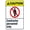 Warning Sign 1, variant on Covid19 Social Distancing Metal Tin Sign 8"x12" - for Industrial Factory Commercial Office Retail Store Business Home Indoor Outdoor Use