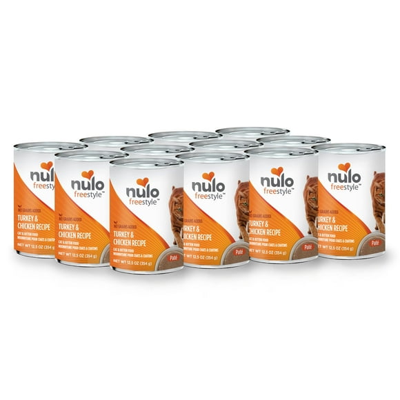 Nulo Nourriture Humide pour Chat Freestyle Pate, Premium Tout Naturel Sans Céréales avec 5 Protéines et Vitamines à Base d'Animaux pour Soutenir un Système Immunitaire Sain et Sain