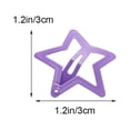 thumbnail image 2 of ibasenice 6-Pack Assorted Color Star Hair Clips Set, Stylish Hairpins and Barrettes for Everyday Elegant Hair Accessories, 2 of 8