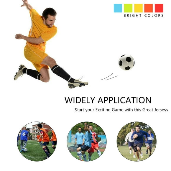 Breathable Football Vest, Loose Fit 12 Pack Jerseys For Team Sports Games, Fast Drying Mesh Design, Suitable For Football, Soccer, Basketball, Volleyball