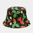 thumbnail image 3 of Womens Beach Sun Straw Hat Uv Upf 80+ Travel Foldable Brim Summer Uv Hat Bucket Hats Male's and Female's Casual Fisherman's Hat 3D Printed Pattern Tie Dye Double Basin Hat Outdoor Visor, 3 of 3