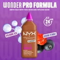 thumbnail image 3 of NYX Professional Makeup Make 'EM Wonder, 24H Soft Matte Foundation Makeup, MAHOGANY 34, 3 of 15