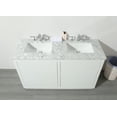 thumbnail image 6 of Stufurhome Lang 56 Inch White Double Sink Bathroom Vanity, 6 of 7