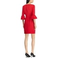 thumbnail image 2 of American Living Womens Crepe Bell Sleeve Sheath Dress, Red, 16, 2 of 2