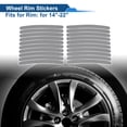 thumbnail image 2 of 20 Pcs Calcomanías para Llantas en Arco Decorativas para Llantas de Coche de 14-22" Altamente Reflectantes de PET, 2 of 6