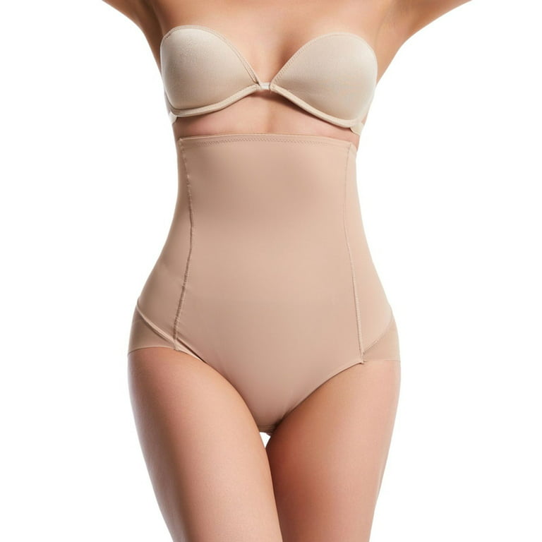 Homgro Women's High Waist Shapewear Tummy Control Body Shaper Postpartum Back  Smoothing Slim Butt Lifting Slimming Shapewear Underwear Nude X-Large 