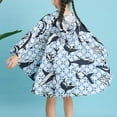 thumbnail image 4 of MIASHUI Ponchos de Pluie pour Enfants Imperméables Réutilisables pour Garçons et Filles, Veste de Pluie, Bleu Ciel, G, 4 of 4