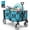 Light Blue, variant on SUNSPIRE Folding Wagon Cart, 400L Foldable Wagon Cart, 450LBS Capacity, Extendable 59" Bed, 9" All-Terrain Wheels, Beach Camping Garden Cart, Navy Blue