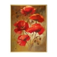 thumbnail image 1 of Designart Red Blossoming Poppies IV FLOAT FRAME WALL ART, 1 of 4