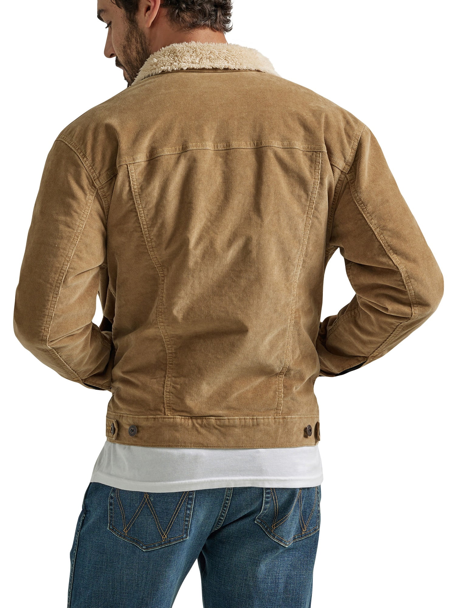 Wrangler® Men's and Big Men's Sherpa Lined Regular Fit Trucker Jacket