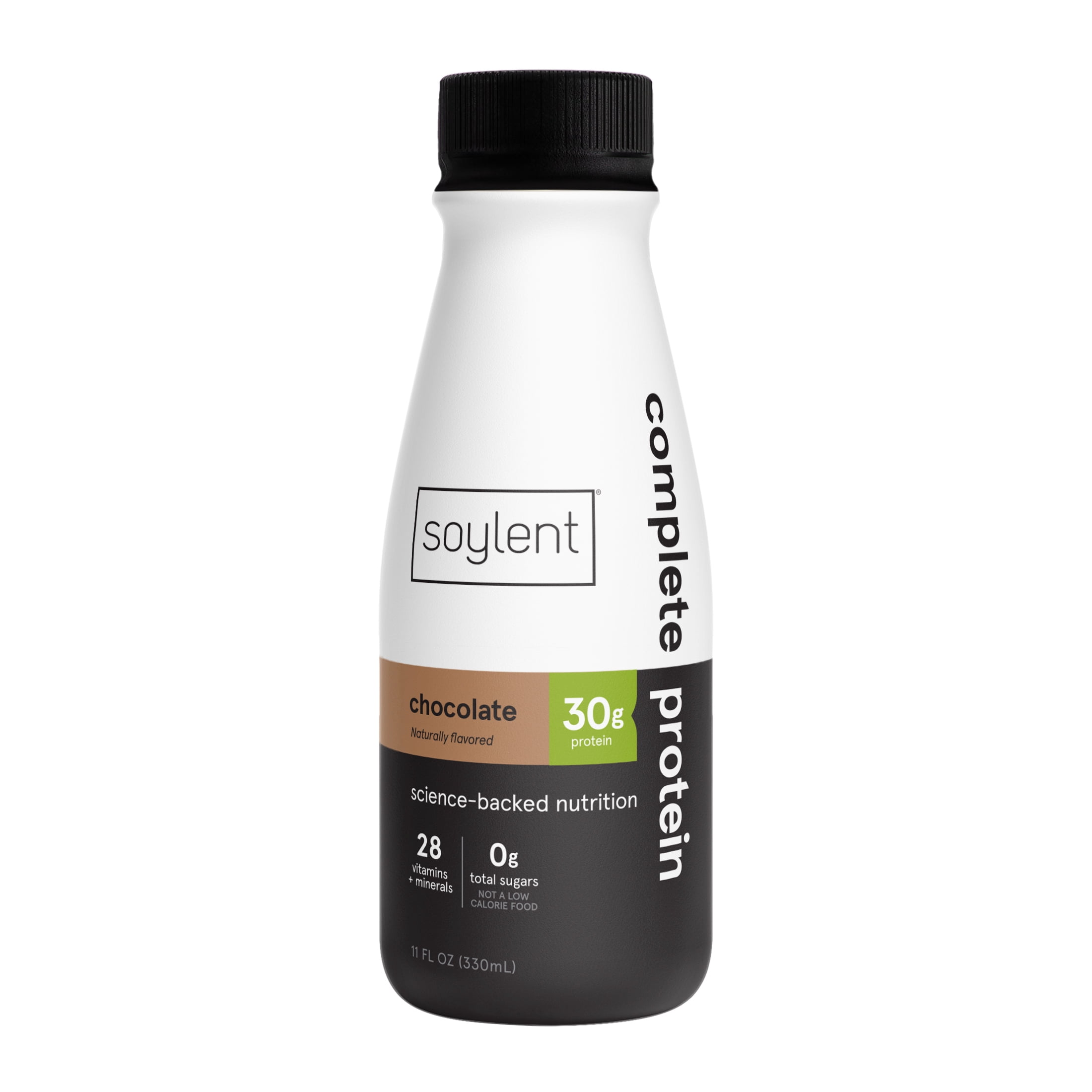 Soylent Complete Protein Naturally Flavored Nutrition Shake, Chocolate, 11 oz, 4 ct