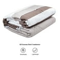 thumbnail image 4 of HGMart Bedding Comforter Set Bed In A Bag – 5 Pieces Luxury Microfiber Bedding Sets – 100% Polyester Bedroom Comforters, Twin Size, Striped Grey, 4 of 5