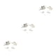 thumbnail image 5 of Sonducket 4 Uds. De peinetas de flores para boda, conjunto de tocados elegantes para niñas, tocado de novia, adorno de vestir para mujer, blanco Type1 NO1, 5 of 6