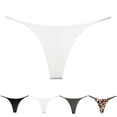 thumbnail image 2 of Sous-vêtements pour Femmes T-back en Coton Doux et Respirant String Taille Basse G-string sous-Vêtements, 2 of 10