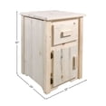thumbnail image 2 of Homestead Collection End Table w/ Drawer & Door, Left Hinged, Ready to Finish, 2 of 6