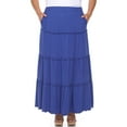 thumbnail image 5 of White Mark Women’s Tiered Maxi Skirt, 5 of 8