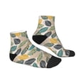 thumbnail image 6 of Salouo Vintage Leaves Pattern Unisex Middle Tube Socks,Middle-Finger Knee High Socks Over The Calf Tube Stocking Crew Stockings for Women and Men Tube Socks, 6 of 8
