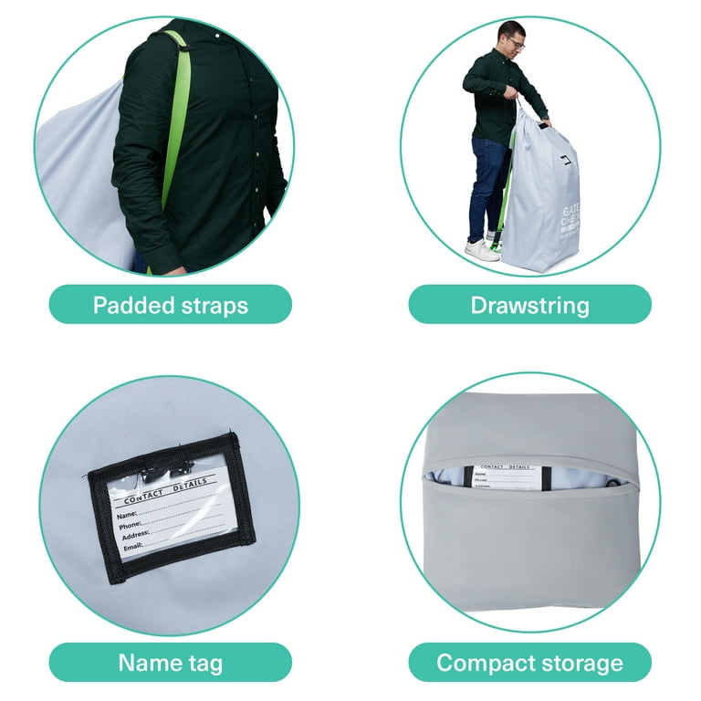 Bramble Large Stroller Bag for Airplane Travel Gate Check in Waterproof 116x53cm
