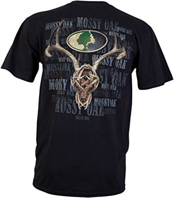 Mossy Oak Camo Hunting T-Shirts (Medium, Mossy Oak Black Skull Antler) by Mossy Oak