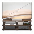 thumbnail image 5 of Furinno TURN-N-TUBE 3-Tier Entertainment Center for TVs up to 46" Amber Pine, 5 of 6