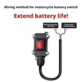 thumbnail image 3 of Waterproof Motorcycle Battery Disconnect Switch 24VDC for Safe Battery Management, 3 of 7