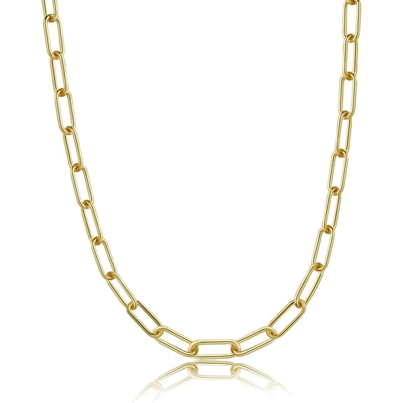 Chunky Gold Toggle Necklace 18K Gold Plated Pearl Vintage Paper Clip Link Chain Shining Twisted Rope Cuban Choker Toggle Bar Clasp Necklaces For Women[o7876]