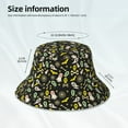 thumbnail image 2 of Kll cartoon Skull spider web Bucket Hat for Women Men Packable Travel Beach Sun Hat Outdoor Rave Accessories Reflective Fisherman Cap, 2 of 6