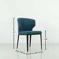 thumbnail image 2 of Cabo Mid-century Modern Upholstered Wingback Chair - Contract Grade, 2 of 2