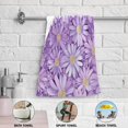 thumbnail image 6 of Purple Daisies Hand Towel Absorbent Bath Towels for Bathroom Sports Gym 28" x 14" Set of 2, 6 of 8