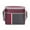Wine #0, variant on 18L Insulated Picnic Cooler Bag | Waterproof Thermal Storage | Portable with Shoulder Strap | Folds Flat | Gray/Wine Red/Navy | 33x31x18cm | Great for Camping & BBQs