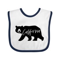 Inktastic California Black Bear Silhouette Boys or Girls Baby Bib