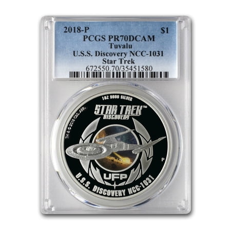 2018 Silver Star Trek U.S.S. Discovery NCC-1031 PR-70 PCGS