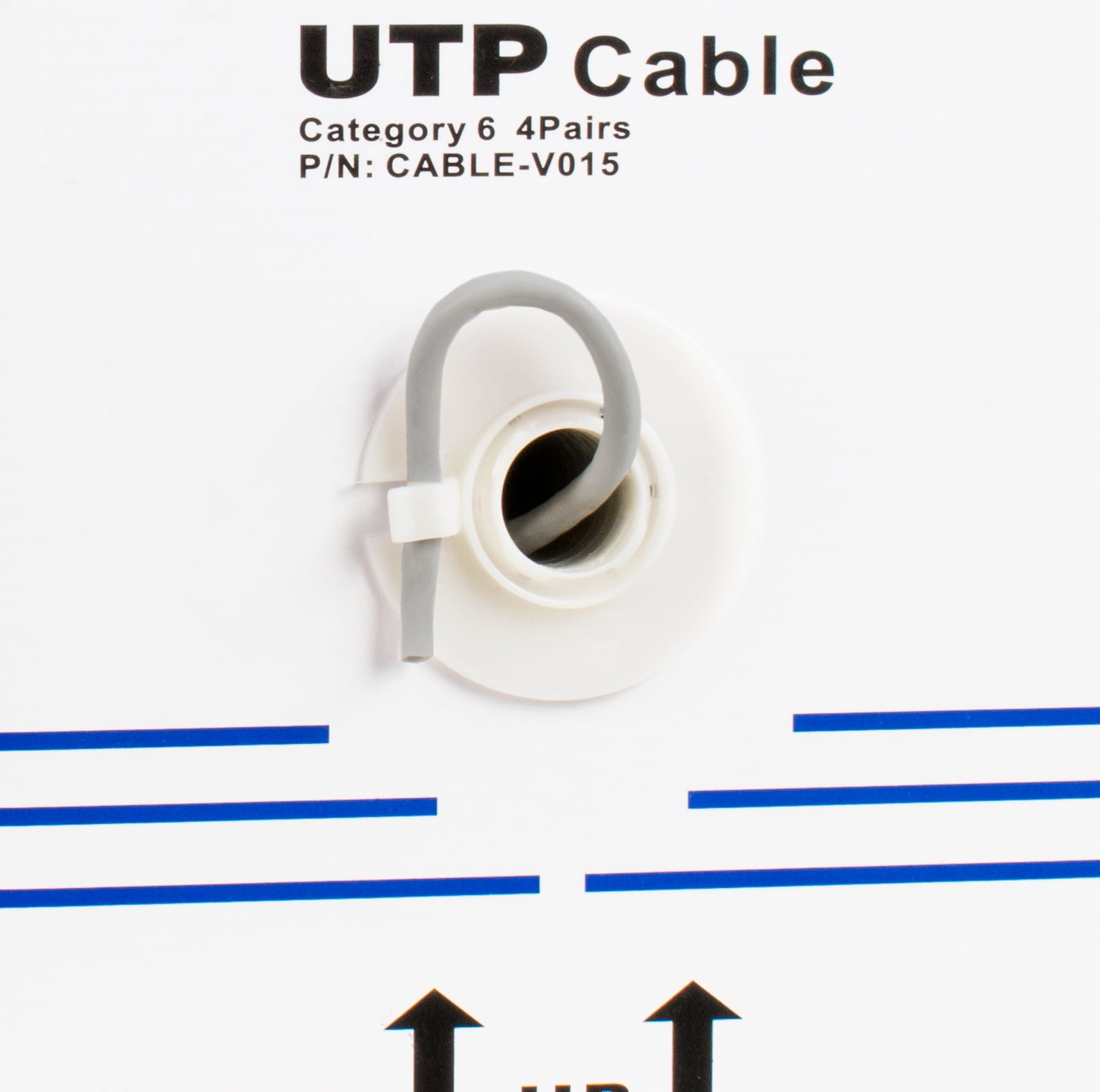 VIVO 250ft bulk Cat6 Ethernet Cable / Wire UTP Pull Box 250 ft Cat-6 Grey LAN