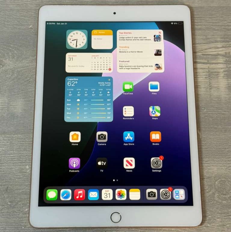 Pre-Owned Used Apple iPad 6th Gen A1954 32GB Gold Wifi + Cellular