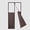 Brown, variant on Magnetic Insulated Door Curtain Fits 40"x84" Doors - Thermal Door Cover for Winter with Clear Window, Window Insulation Kit & Doors Draft Stopper to Keep Cold Air Out for Front Doorway Home - Gray