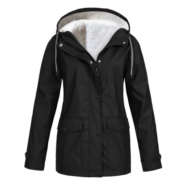 TITAKING Outdoor Women's Lightweight Hooded Softshell Jacket Black XXL