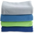 thumbnail image 4 of 4 Packs Cooling Ice Towel Microfiber Soft Breathable Stay Cool for Yoga Workout Camping Fitness Running Activities, 4 of 7