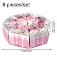 thumbnail image 7 of 8Pcs Triangular Cake Shaped Paper Gift Box Cardboard Candy Dessert Packaging Boxes for Baby Shower Birthday Party, 7 of 7