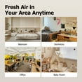 thumbnail image 5 of MORENTO Air Purifiers with Hepa Filter for Home Bedroom Large Room, Remove 99.97% Dust up to 450 Sqft, White, 2 Pack, 5 of 10