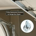 thumbnail image 5 of 1 Set Garage Door Pulley 76mm 3" OD Garage Cable Pulley for Garage Door System, Silver Tone, 5 of 5