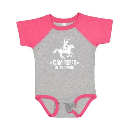 

Inktastic Team Roper in Training Cowboy Boys Baby Bodysuit