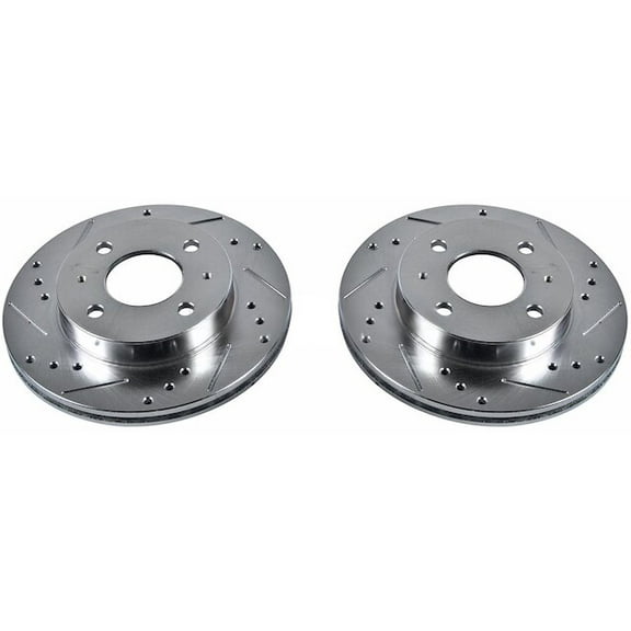 Front Brake Rotor Set - Compatible with 1995 - 2000 Nissan Sentra 1996 1997 1998 1999