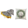 thumbnail image 1 of Manta de punto,Manta de punto decorativa para el hogar,Manta nórdica de estilo rústico,suave y reconfortante,Funda de almohada,Funda de almohada navideña 2023 de 18 x 18 pulgadas,suave para, 1 of 8