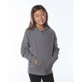 thumbnail image 4 of Independent Trading Co. Youth Lightweight Special Blend Raglan Zip Hood PRM15YSBZ Pacific XL, 4 of 5