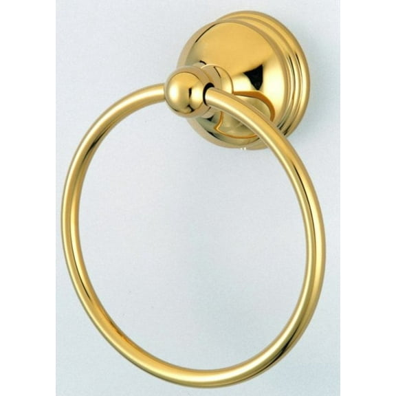 Elements Of Design Eba1164pb 6" Towel Ring From The St. Louis Collection - Brass