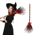 thumbnail image 5 of Christmas Clearance asxite Christmas Decorations,2 Pcs Halloween Witch Plastic Broomstick Kids Cosplay Props For Halloween Costume Haunted Decoration Masquerade Show, 5 of 5