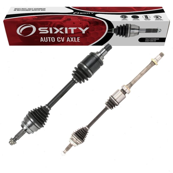 Sixity Auto 2 pc Front CV Axle Kit compatible with Toyota Solara 2.4L L4 2004-2008 - Pair Left Right Driver Passenger Complete Axle Shaft Assembly